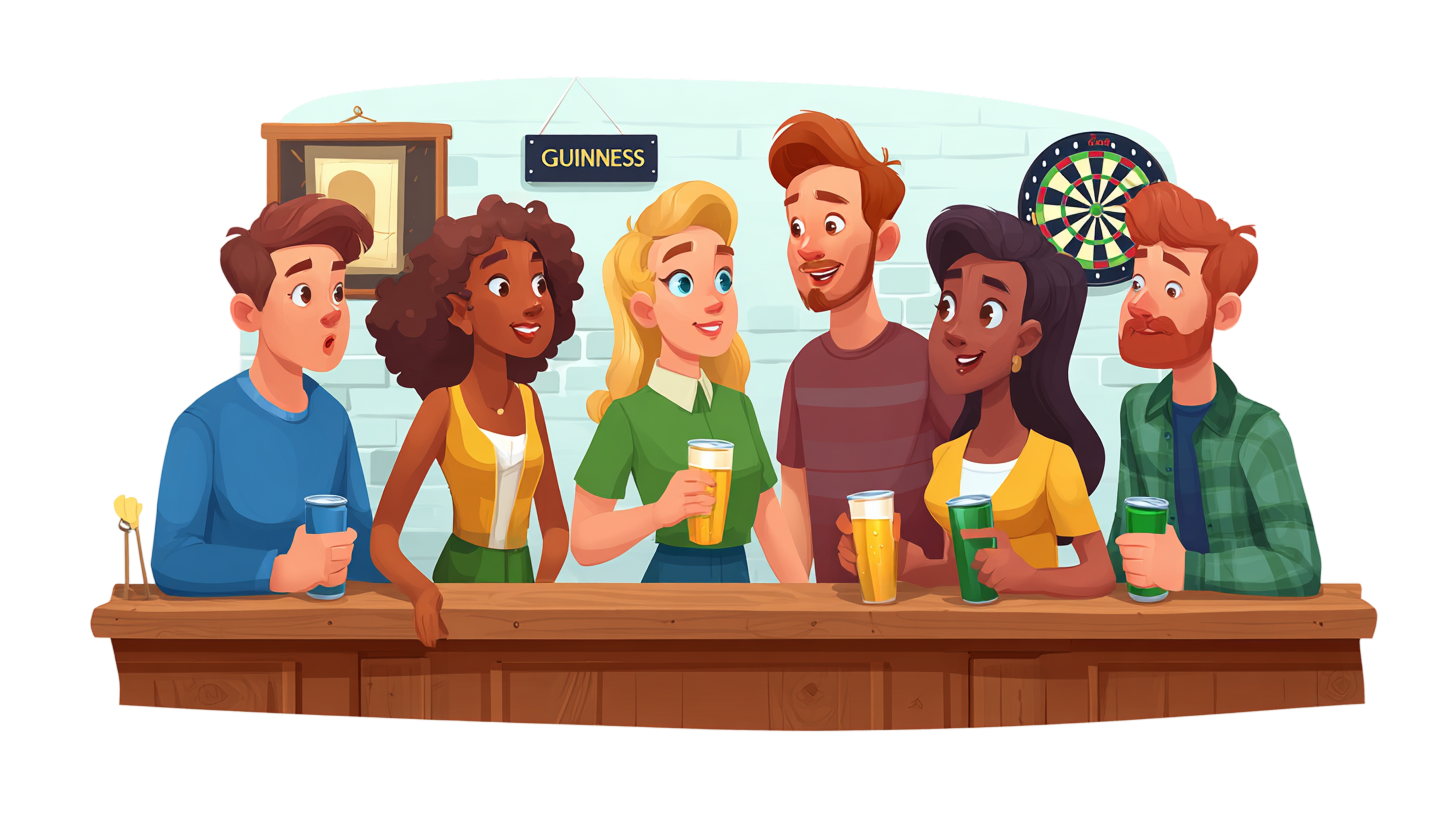 Illustration of community coming together